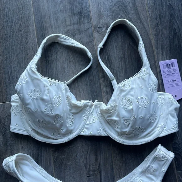 NWT Wild Fable Cream Lace Bikini Set - Picture 2 of 5